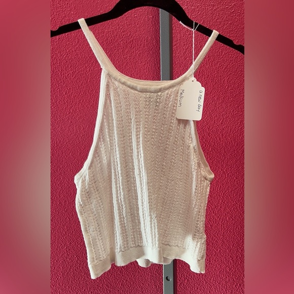 a new day Tops - a new day Cream Knit Racerback Tank - Women